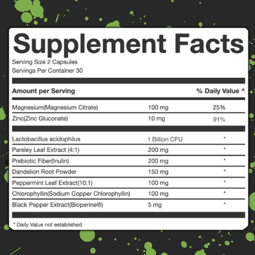 Body Deodorizing Supplement